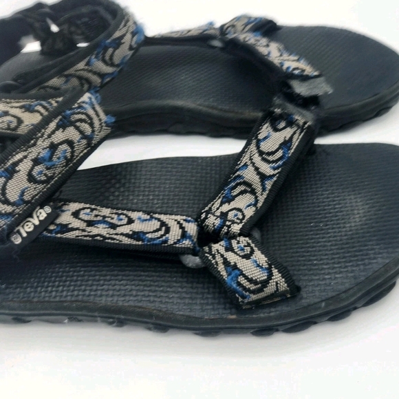Teva Hurricane 1535 Gray Blue Adjustable Straps Mens Size 10 - Picture 3 of 10